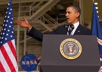 Obama at KSC