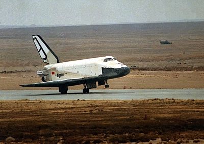 Buran landing