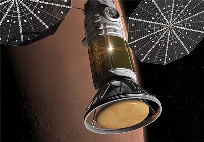 Inspiration Mars vehicle stack at Mars