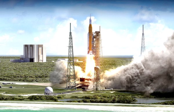 SLS launch illustration