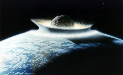 asteroid impact illustration