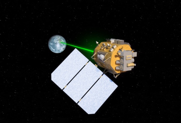 Laser comms illustration