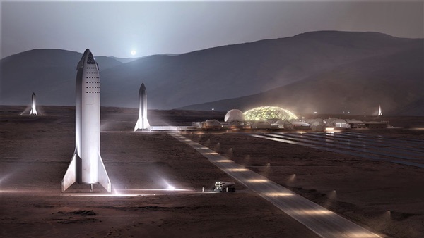 SpaceX Mars base