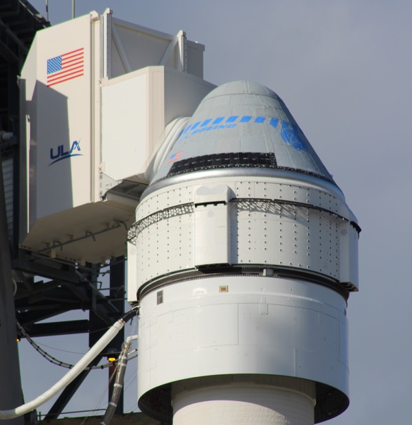 Starliner on pad