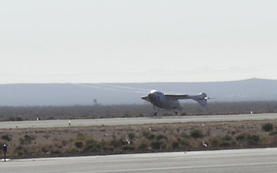 SpaceShipOne landing