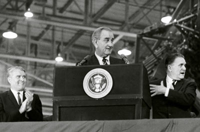 LBJ, von Braun, and Webb