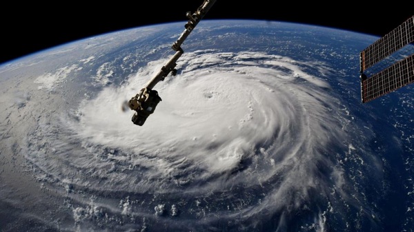 Hurricane from ISS