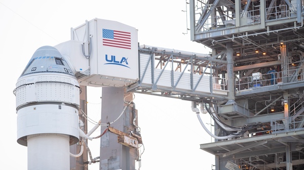 Starliner on pad