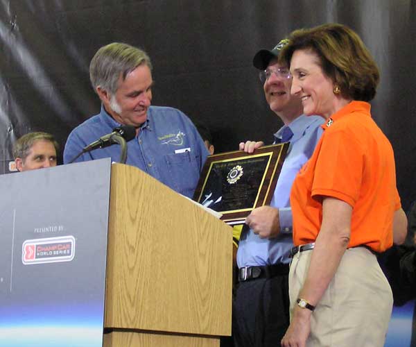 Rutan, Allen, Blakey, and a plaque